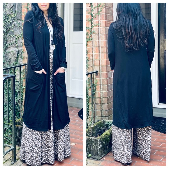 Fabulous open longline slouchy pockets cardigan - Picture 4 of 12